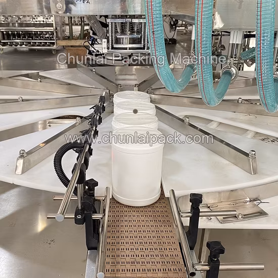 Kitchen Cleaning Tissue Packaging Baby Wipes Medical Towel Can Packing Wet Towelette Canister Labeling Cap Disinfectant Fill Rotary Type Filling Sealing Machine