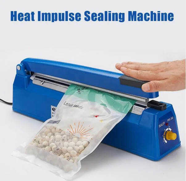 Manufacture and Making Hand Sealing 8"/200 mm/8 Inch/20 Cm Length with Sealing 2.0 mm Width Impulse Plastic Bag Sealer Pfs-200 Manual Ploy Film Sealing Machine