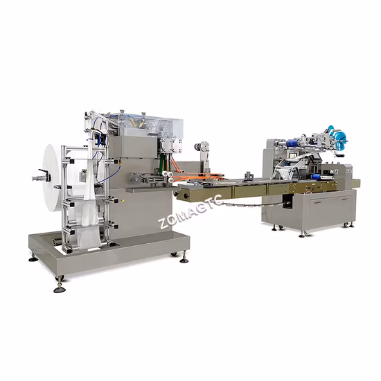 Ligne de production de lingettes humides pour machine à emballer de tissus pour bébés
