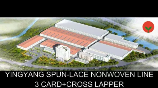Ligne de production de non-tissés Spunlaced Yingyang Lingettes humides/ tissus humides/machine non tissée de filtration pour la production de tissus non tissés en dentelle filée