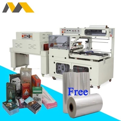 Automatique POF Shrink Film Carton Box Case Bottle Heat L Sealing Shrink Tunnel Wrapping Machine